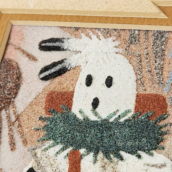 Keith Silversmith Navajo Kachina Dancer Sand Painting Framed Native Indian Art - Picture 4 of 9